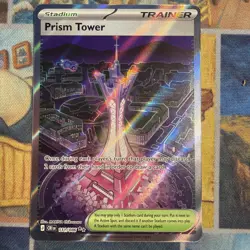 Pokemon TCG Prism Tower ex 111/086 Full Art Chaos Rising Secret Rare Near Mint - Image 1