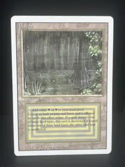MTG x1 Bayou Dual Land Revised Rare (LP/MP) - Image 1