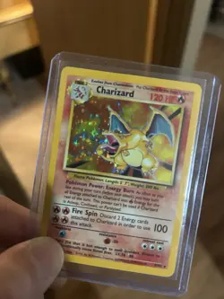 Pokemon Charizard Base Set Holo Rare 4/102 120 HP English 1999 Wizards Vintage - Image 1