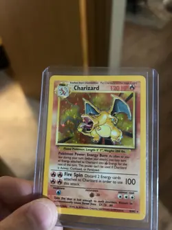 Pokemon Charizard Base Set Holo Rare 4/102 120 HP English 1999 Wizards Vintage - Image 2