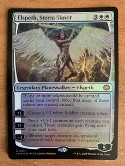 Magic The Gathering - Elspeth, Storm Slayer - Tarkir: Dragonstorm - FOIL - NMINT - Image 1