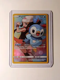 Pokemon TCG Piplup Holo Secret Rare Card Cosmic Eclipse 239/236 - Image 1