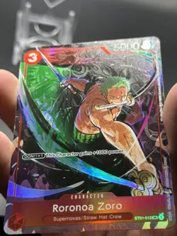 2023 One Piece Card Game: Gift Collection Promo SR Roronoa Zoro #ST01-013 NM/LP - Image 3