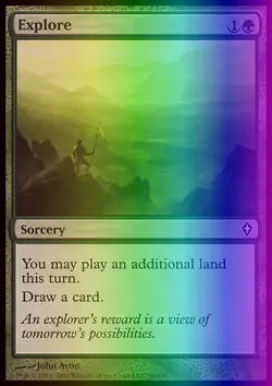 MTG Magic the Gathering Explore (99/151) Worldwake LP FOIL - Image 1