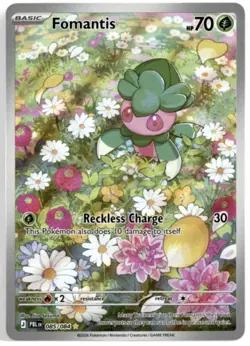 Fomantis 085/084 * Pitch Black * Illustration Rare * Pokemon TCG * M/NM - Image 1