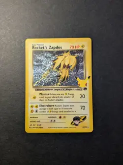 Pokemon TCG Rocket's Zapdos 15/132 Celebrations Holo NM - Image 1