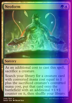 MTG Magic the Gathering Neoform (206/330) War of the Spark LP FOIL - Image 1
