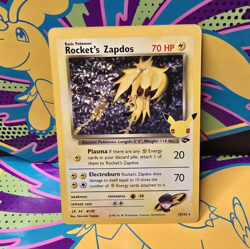 Pokemon TCG Rocket's Zapdos 15/132 Celebrations Holo Rare English 70HP - Image 1