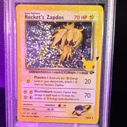 Pokemon TCG Celebrations Classic Collection Rocket's Zapdos Holo 15/132 EN PSA10 - Image 3