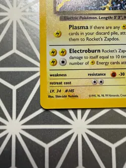 Pokemon TCG Rocket's Zapdos Holo Rare Card 15/132 Celebrations Series - Image 5