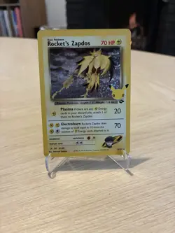 Pokemon TCG Rocket's Zapdos Holo Rare Card 15/132 Celebrations Series (NM) - Image 1