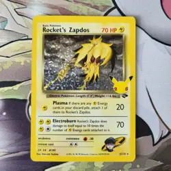 Pokemon TCG | Celebrations | Rocket's Zapdos 15/132 RARE HOLO - Image 1