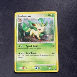 Pokemon TCG Leafeon Majestic Dawn 24/100 Holo Rare Exclusive 2008 - LP 💫swirl💫 - Image 1