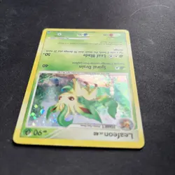 Pokemon TCG Leafeon Majestic Dawn 24/100 Holo Rare Exclusive 2008 - LP 💫swirl💫 - Image 3