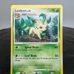 Pokemon Leafeon Lv.40 24/100 Majestic Dawn Cosmos Holo Rare 2008 TCG LP+✨ - Image 1