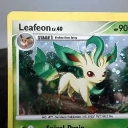 Pokemon Leafeon Lv.40 24/100 Majestic Dawn Cosmos Holo Rare 2008 TCG LP+✨ - Image 3