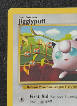 Pokemon TCG Jigglypuff 7 WOTC Black Star Promo Non-Holo Card Vintage - MP - Image 2