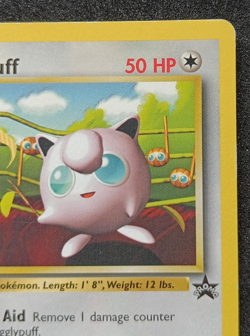 Pokemon TCG Jigglypuff 7 WOTC Black Star Promo Non-Holo Card Vintage - MP - Image 3