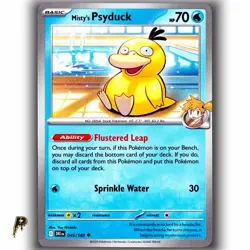 Pokemon Destined Rivals Misty's Psyduck 045/182 Non Holo Common Card NM - Image 1