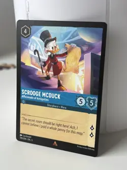 Disney Lorcaba TCG Scrooge McDuck Shimmering Skies 140/204 rare card NM - Image 2