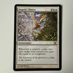 MTG Angelic Chorus Tenth Edition 4/383 Regular Rare - Image 1