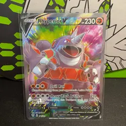 Rhyperior V (Full Art) Holo Ultra Rare SWSH03: Darkness Ablaze 181/189 NM - Image 1