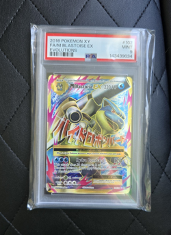 2016 Pokemon Evolutions M Blastoise EX 102/108 Full Art Holo PSA 9 - Image 1