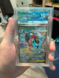 Pokemon TCG Mega Greninja ex SIR Card Chaos Rising 116/086 ACE 10 GEM MINT - Image 1