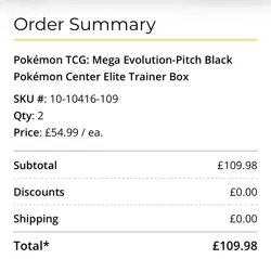 INHAND Pokemon Mega Evolution Pitch Black Pokemon Center ETB - New Sealed - Image 3