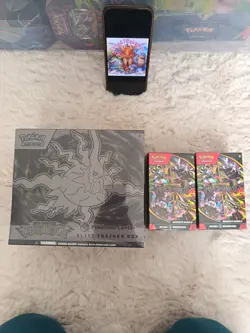 Pokemon Mega Evolution Pitch Black Pokemon Center ETB & 2 Booster Bundle COMBO - Image 1