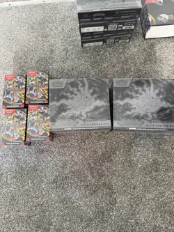 Pokemon Pitch Black Pokemon Center ETB 2x and Booster Bundle 2x In Hand - Image 1