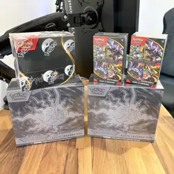 Pokemon TCG Pitch Black 2x Pokemon Center ETB 2x Booster Bundle 1x Booster Box - Image 1