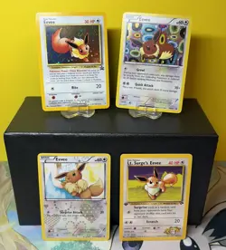 Vintage Eevee LOT of 4 BW94 11/53 Black Star Promos RC14/RC25 51/132 Pokemon TCG - Image 1