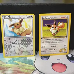Vintage Eevee LOT of 4 BW94 11/53 Black Star Promos RC14/RC25 51/132 Pokemon TCG - Image 4