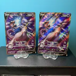 LOT of 4 NM Mewtwo V SWSH229 Full Art Black Star Promo Pokemon GO Pokemon TCG - Image 2