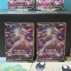 LOT of 4 NM Mewtwo V SWSH229 Full Art Black Star Promo Pokemon GO Pokemon TCG - Image 3