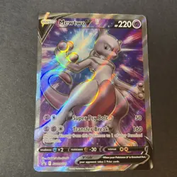 LOT of 4 NM Mewtwo V SWSH229 Full Art Black Star Promo Pokemon GO Pokemon TCG - Image 4
