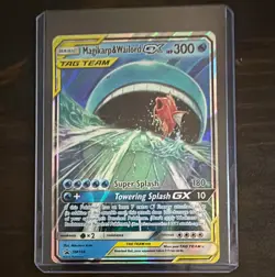 Pokemon TCG Magikarp & Wailord GX SM166 SM TAG TEAM Promo Holo 300 HP English - Image 1