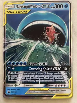 Magikarp and Wailord GX SM166 Tag Team Black Star Promo - Pokemon TCG - Image 1