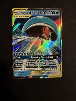 Pokemon TCG Magikarp Wailord GX SM166 Tag Team Sun Moon Promo - Image 1