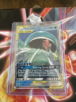 Pokemon TCG Magikarp Wailord GX SM166 Tag Team MP (BACK) - Image 1