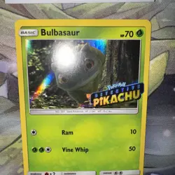 BULBASAUR Promo- (DETECTIVE PIKACHU STAMPED) POKEMON TCG SUN & MOON PROMO SM198 - Image 3