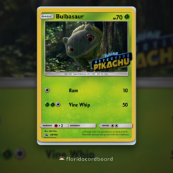 Pokemon - Bulbasaur - (Detective Pikachu Stamped) - SM198 SM Promos - Promo - NM - Image 1
