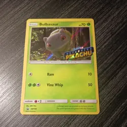 Bulbasaur SM198 Black Star Promo Detective Pikachu Stamped Pokemon TCG - Image 1