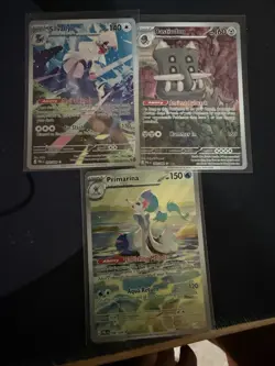 Pokemon Tcg Holo Illustration Rare 3-card Lot Silvally Bastion on Primarina - Image 1