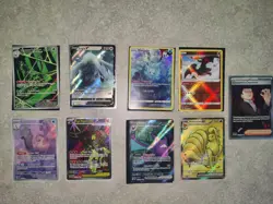 Pokemon card tcg 9 card Lot illustration rare Scarlet violet sword & shield - Image 1