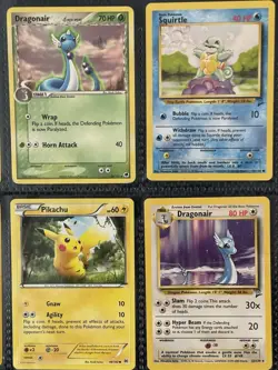 🔥Vintage Pokemon Card Lot 9 1999–2006 Eevee Pikachu Mew Dragonair Starmie LP - Image 3