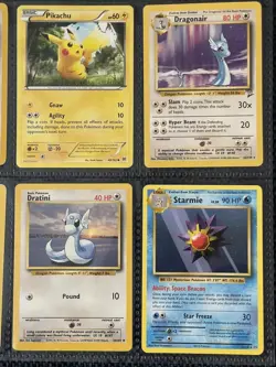 🔥Vintage Pokemon Card Lot 9 1999–2006 Eevee Pikachu Mew Dragonair Starmie LP - Image 5
