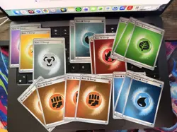 Pokemon TCG Holographic Energy Card Lot (17) NM Holo Cards - Image 1