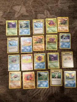 Pokemon FOSSIL Uncommon&Common set/lot 20 card 1999 WoTC Pokemon Unlimited 1 - Image 1